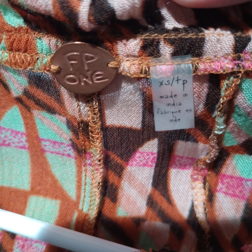 NWT Free People Women's Sahara Bohemian XS Multicolor Patterned Jumpsuit - Picture 10 of 16